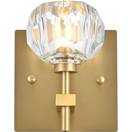 Elegant Lighting Elegant Lighting  Graham Gold & Clear Wall Lamp 3509W6G